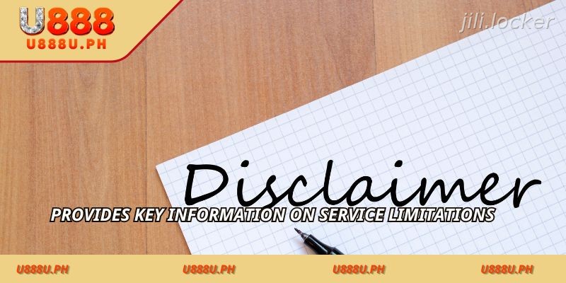 Important details about service limitations