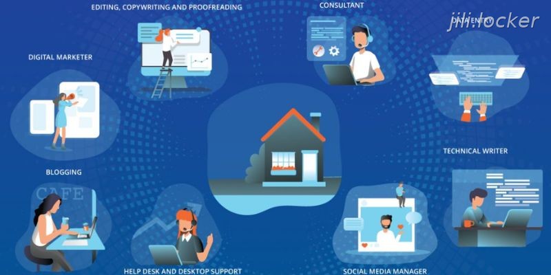 Online work benefits